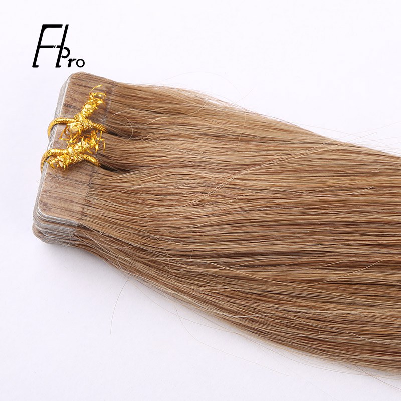 Premium Virgin Hair 14# Tape Hair Extensions Straight 18 inches